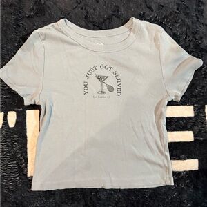Social culture cropped t shirt size Large